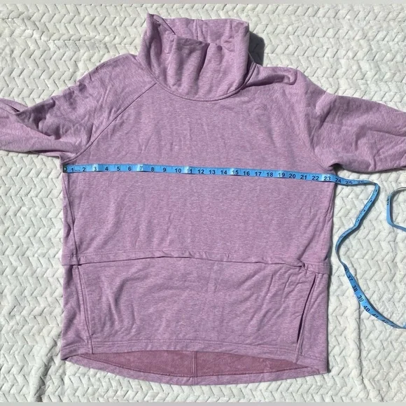 NWOT Lululemon Find Your Unwind Pullover Heathered Pink Taupe size 12 - Picture 9 of 14